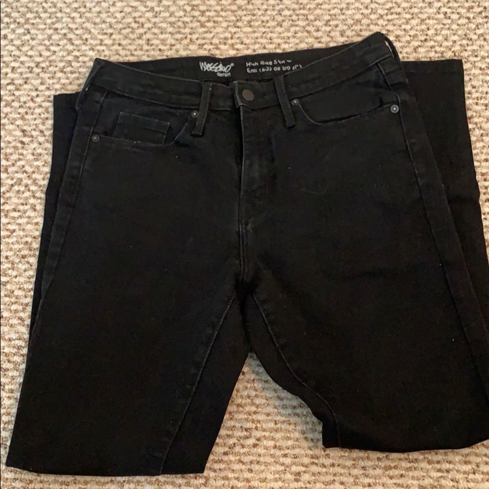 Mossimo High Rise Black Skinny Jeans